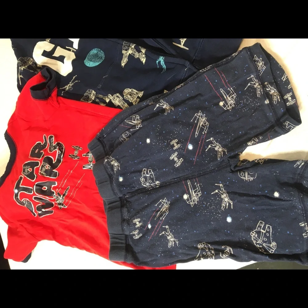 GAP Star Wars 3 tee’s, sweatshirt, pajamas used